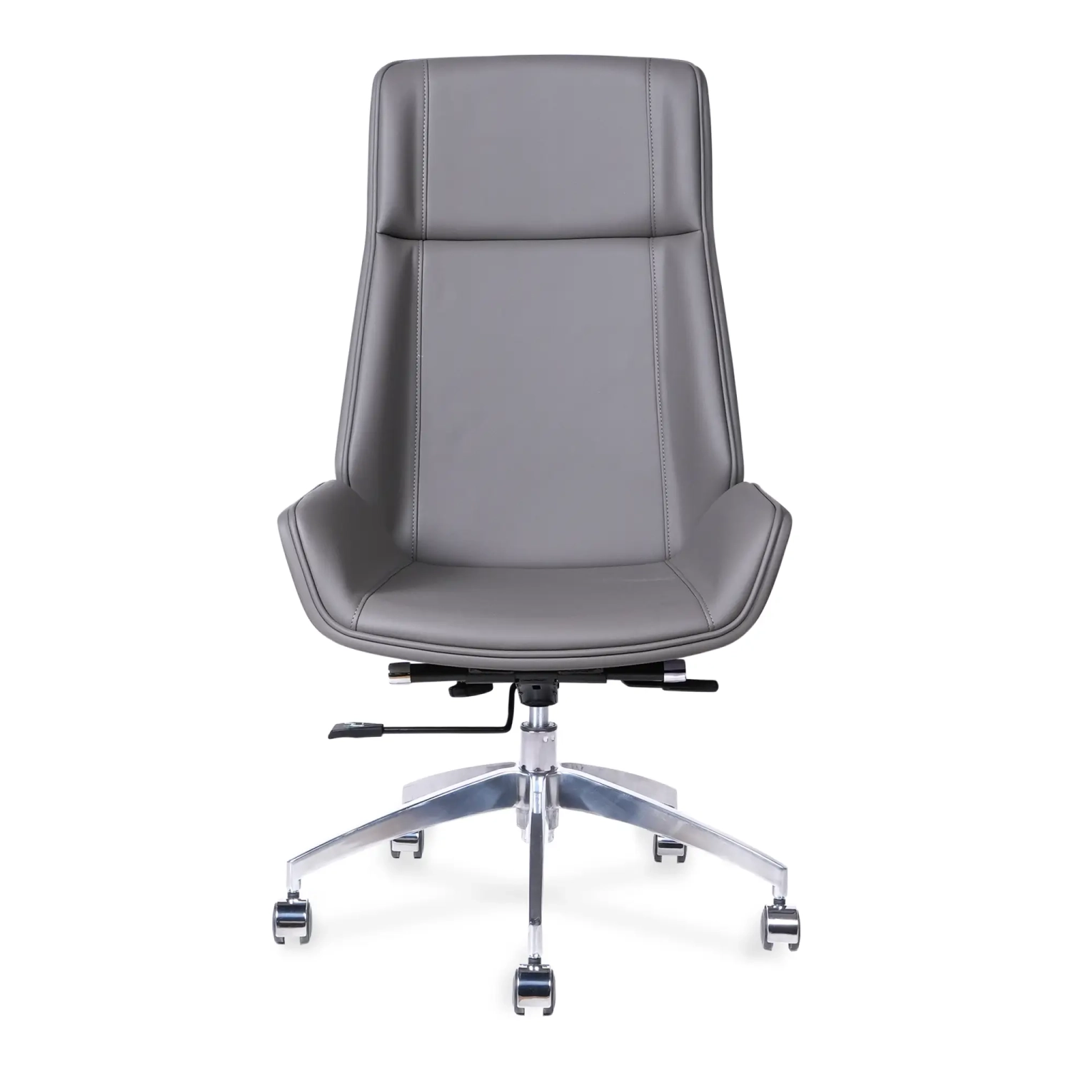 Nordic Fauteuil de bureau à dossier haut Colors | Simili cuir et piètement chromé