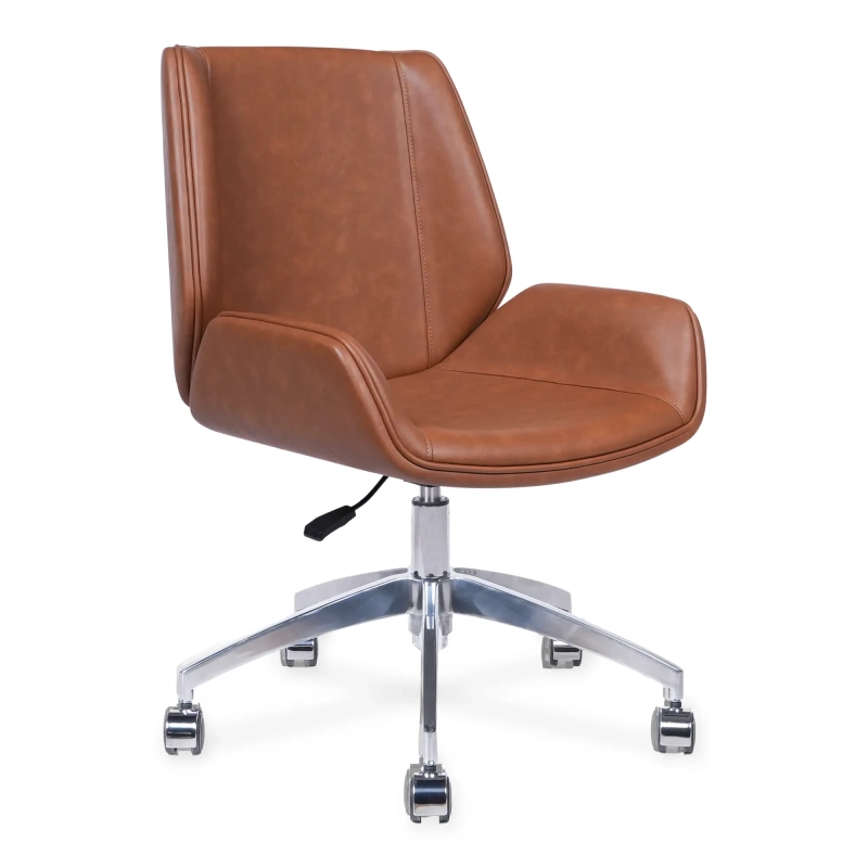 Nordic Chaise de bureau Colors | Simili cuir et piètement chromé