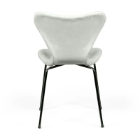 Chaise de salle à manger Seven en simili cuir vintage | Design industriel moderne