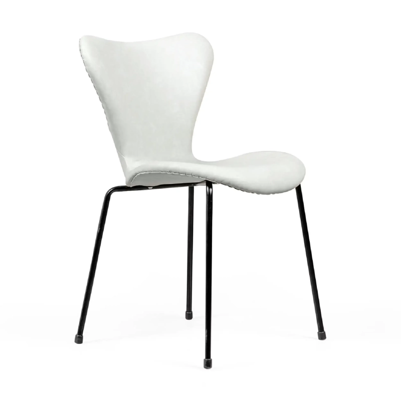 Chaise de salle à manger Seven en simili cuir vintage | Design industriel moderne