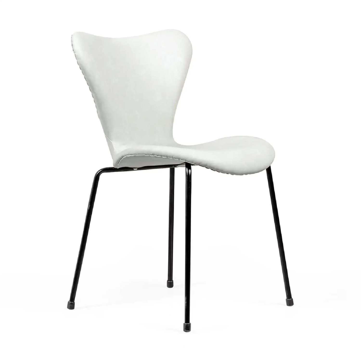 Chaise de salle à manger Seven en simili cuir vintage | Design industriel moderne