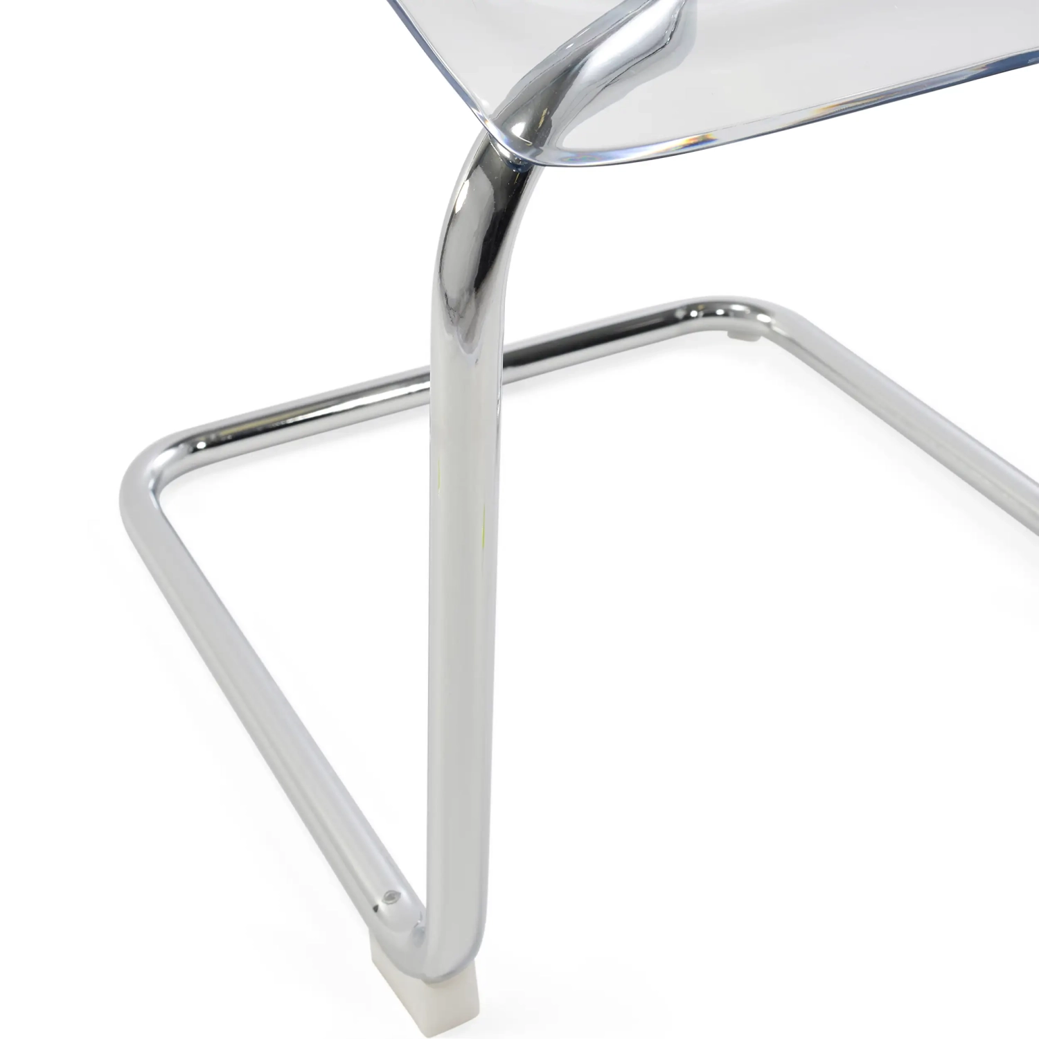 Chaise design transparente Dresden | Polycarbonate et acier chromé