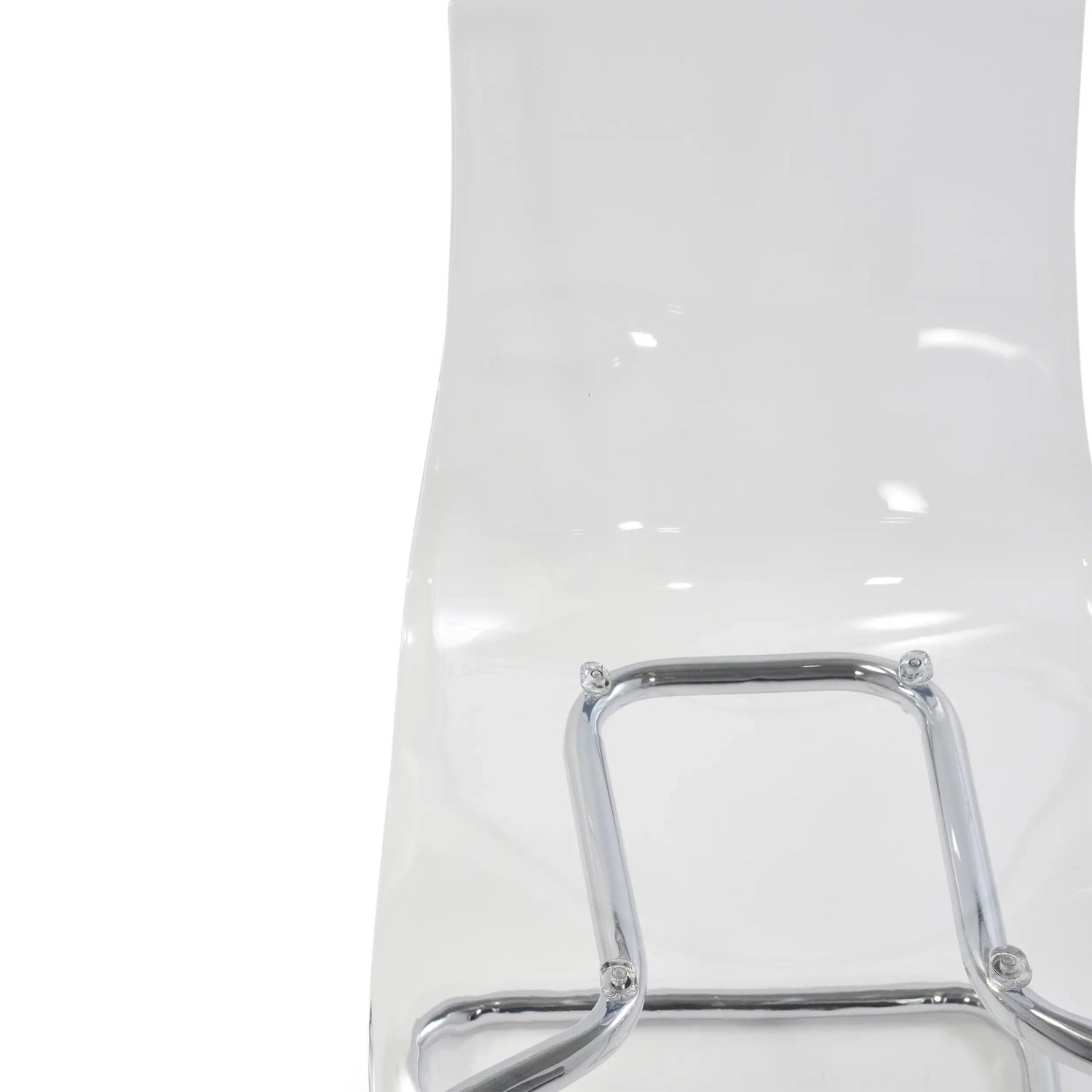 Chaise design transparente Dresden | Polycarbonate et acier chromé