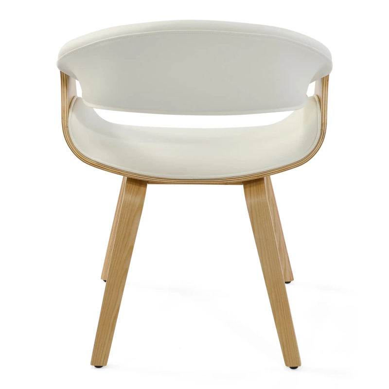 Burrow Chaise de salle à manger Z en bois d'érable | Modèle rembourré « Nordic »