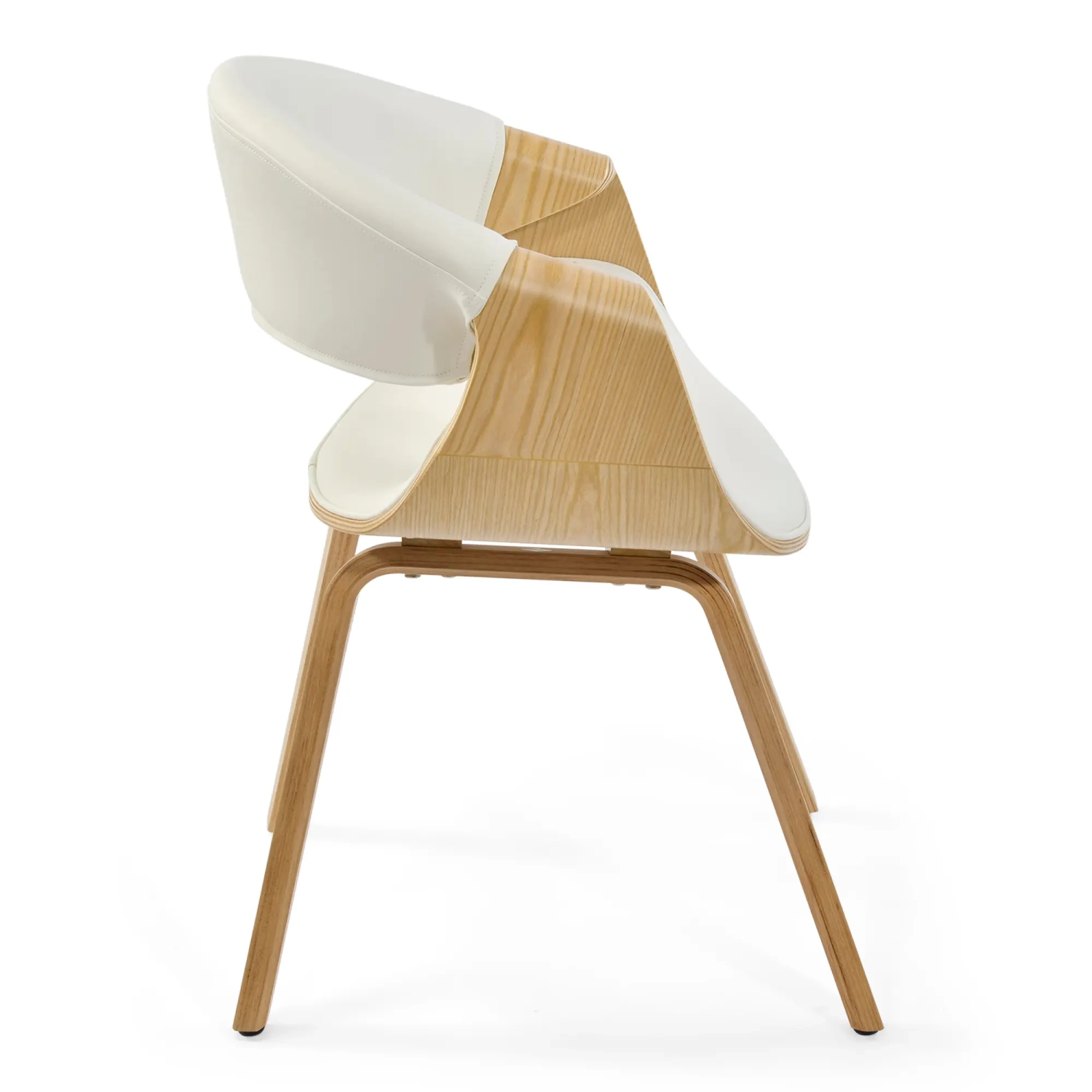 Burrow Chaise de salle à manger Z en bois d'érable | Modèle rembourré « Nordic »