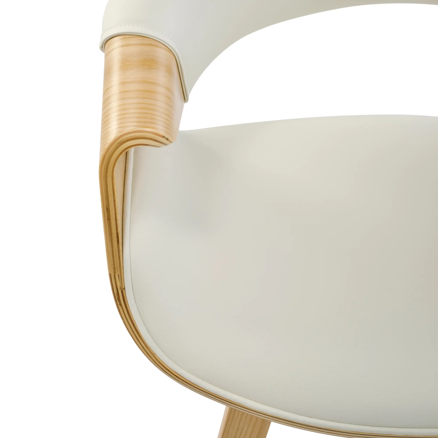 Burrow Chaise de salle à manger Z en bois d'érable | Modèle rembourré « Nordic »