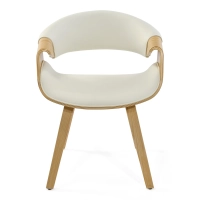 Burrow Chaise de salle à manger Z en bois d'érable | Modèle rembourré « Nordic »