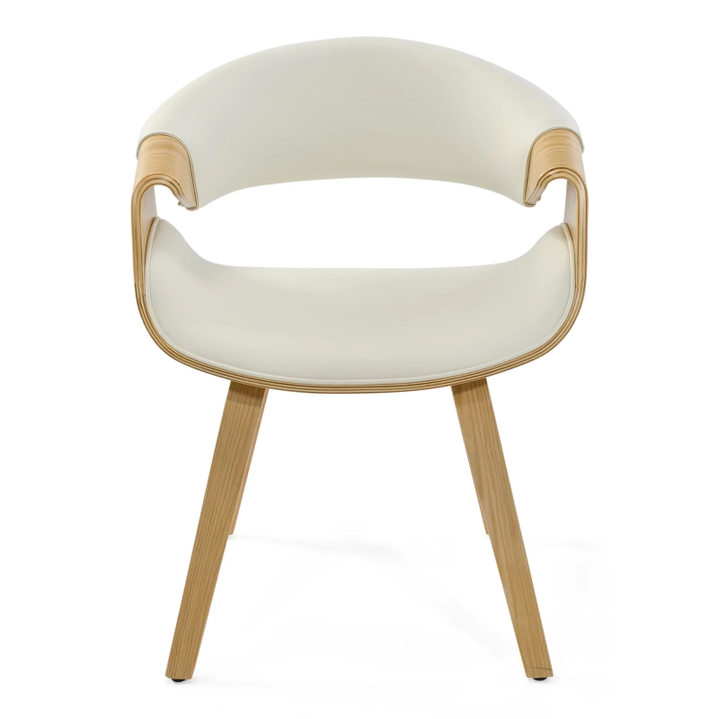 Burrow Chaise de salle à manger Z en bois d'érable | Modèle rembourré « Nordic »