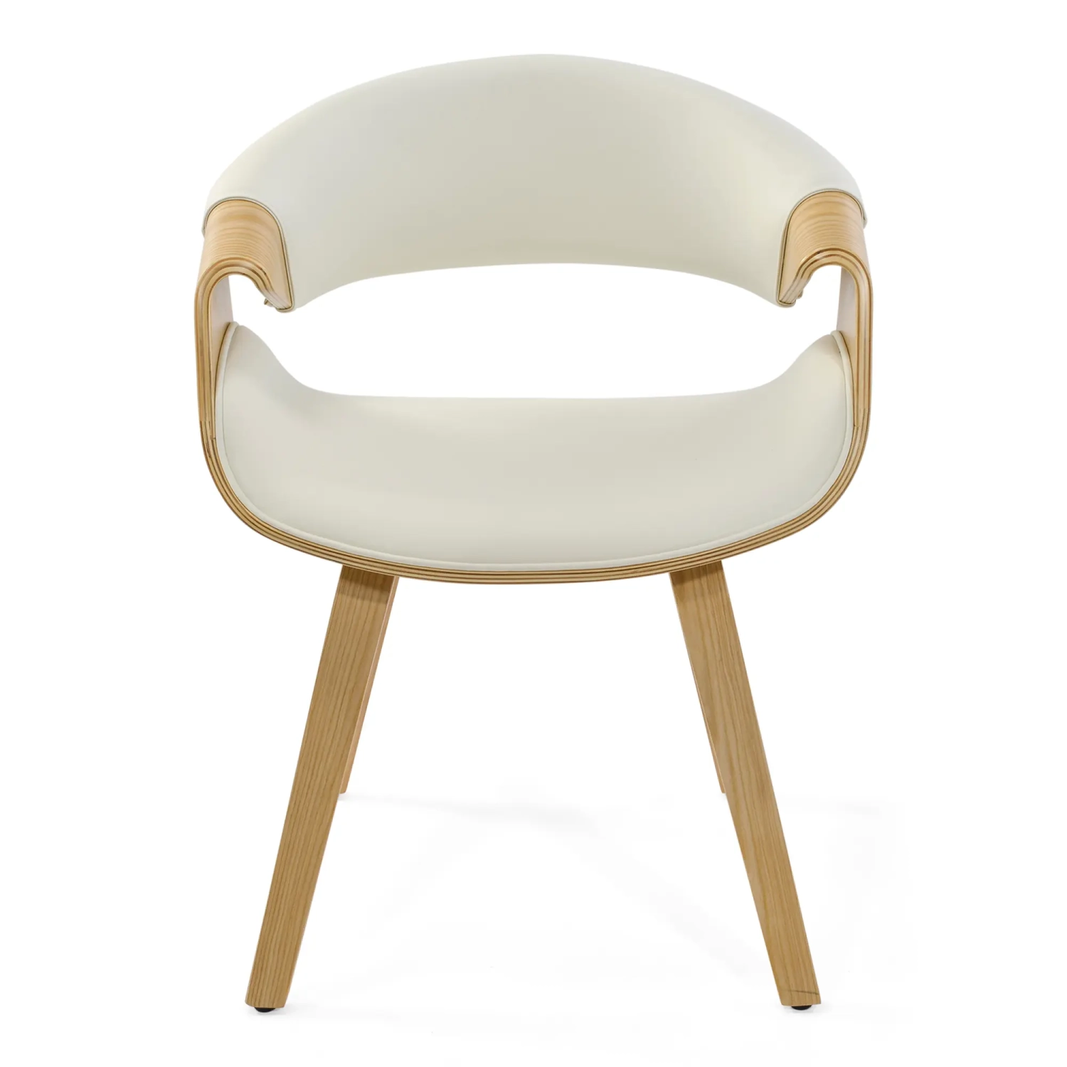 Burrow Chaise de salle à manger Z en bois d'érable | Modèle rembourré « Nordic »