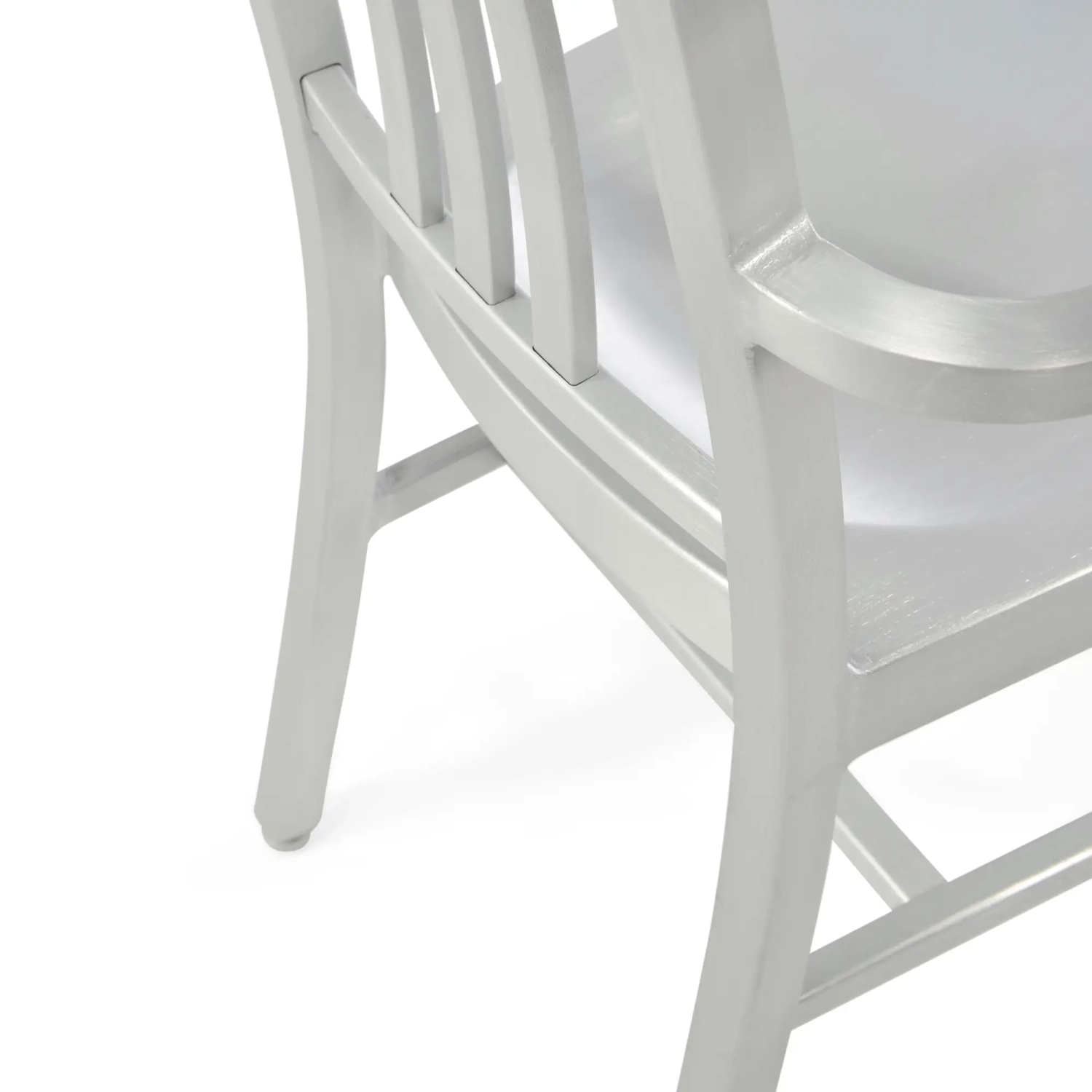 Chaise industrielle en aluminium Navi Army avec accoudoirs | Pour l'intérieur et l'extérieur