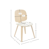 Chaise de salle à manger Hut S en bois d'érable | Design scandinave « Nordic »