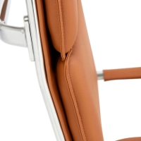 Fauteuil de bureau Studio à dossier haut | Fauteuil de bureau ergonomique en simili cuir