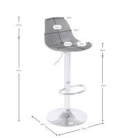 Lot de 2 tabourets réglables super économiques - Tabouretbar - Meubles Concept