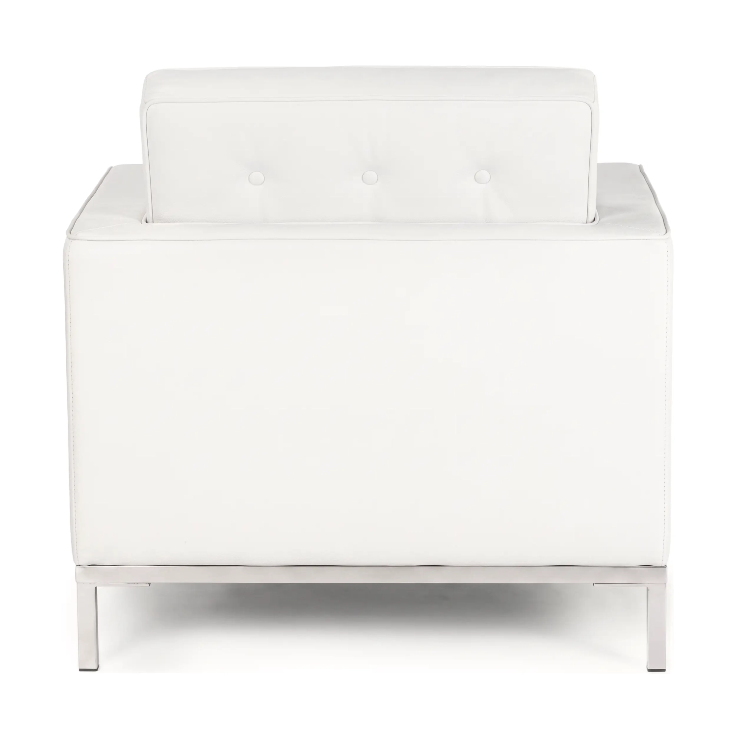 Canapé monoplace Venice en cuir véritable Florence Knoll Inspired Design