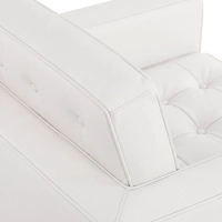 Canapé monoplace Venice en cuir véritable Florence Knoll Inspired Design