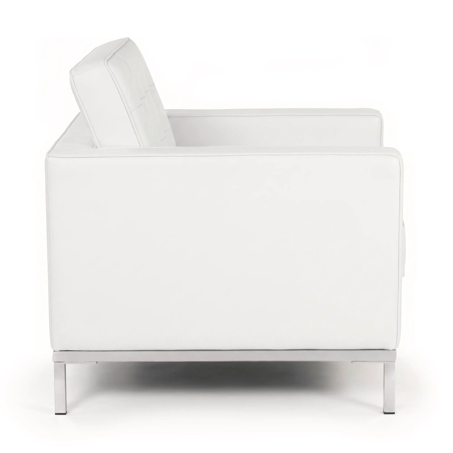 Canapé monoplace Venice en cuir véritable Florence Knoll Inspired Design
