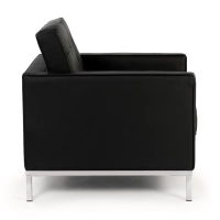 Canapé monoplace Venice en cuir véritable Florence Knoll Inspired Design