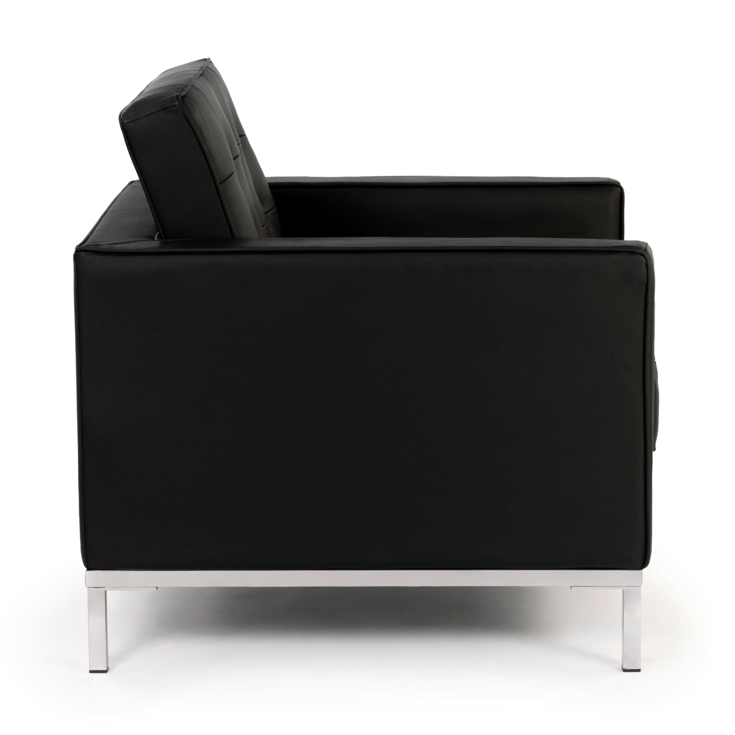 Canapé monoplace Venice en cuir véritable Florence Knoll Inspired Design