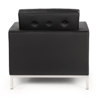 Canapé monoplace Venice en cuir véritable Florence Knoll Inspired Design