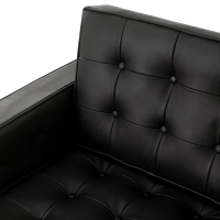 Canapé monoplace Venice en cuir véritable Florence Knoll Inspired Design