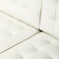 Venice canapé 3 places en cuir italien Florence Knoll Inspired Design