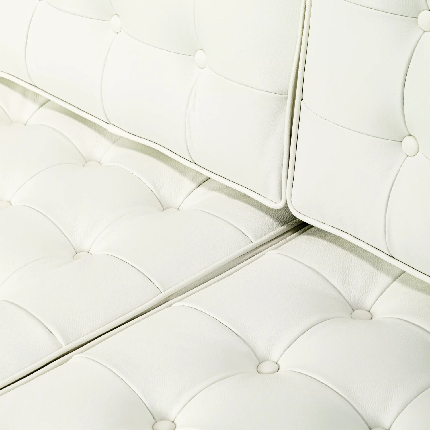 Venice canapé 3 places en cuir italien Florence Knoll Inspired Design
