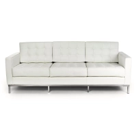 Venice canapé 3 places en cuir italien Florence Knoll Inspired Design