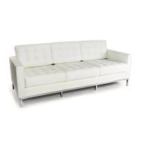 Venice canapé 3 places en cuir italien Florence Knoll Inspired Design