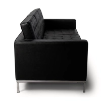 Venice canapé 3 places en cuir italien Florence Knoll Inspired Design