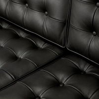 Venice canapé 3 places en cuir italien Florence Knoll Inspired Design