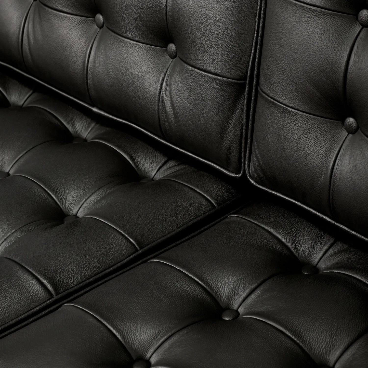 Venice canapé 3 places en cuir italien Florence Knoll Inspired Design