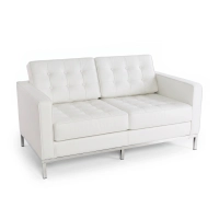 Venice canapé 2 places en cuir italien Florence Knoll Inspired Design