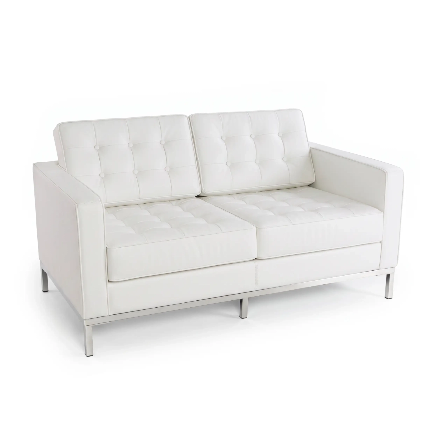 Venice canapé 2 places en cuir italien Florence Knoll Inspired Design