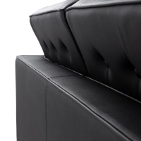 Venice canapé 2 places en cuir italien Florence Knoll Inspired Design