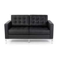 Venice canapé 2 places en cuir italien Florence Knoll Inspired Design