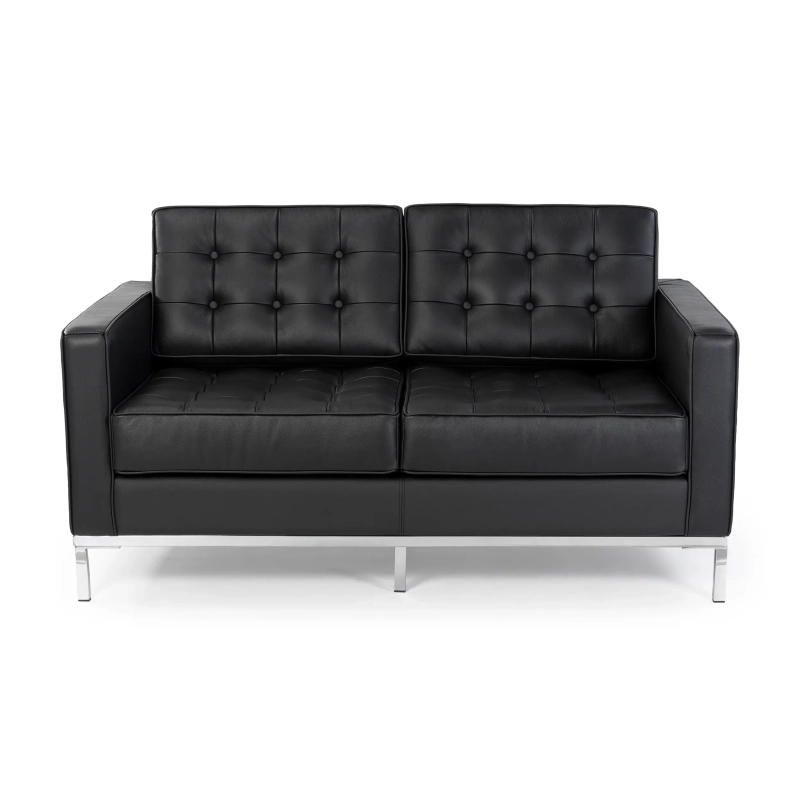 Venice canapé 2 places en cuir italien Florence Knoll Inspired Design
