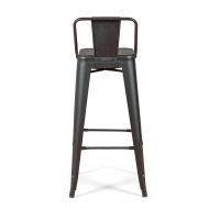 Lot de 4 tabourets de bar industriels « Bistro », hauteur 76 cm - Mueble Design
