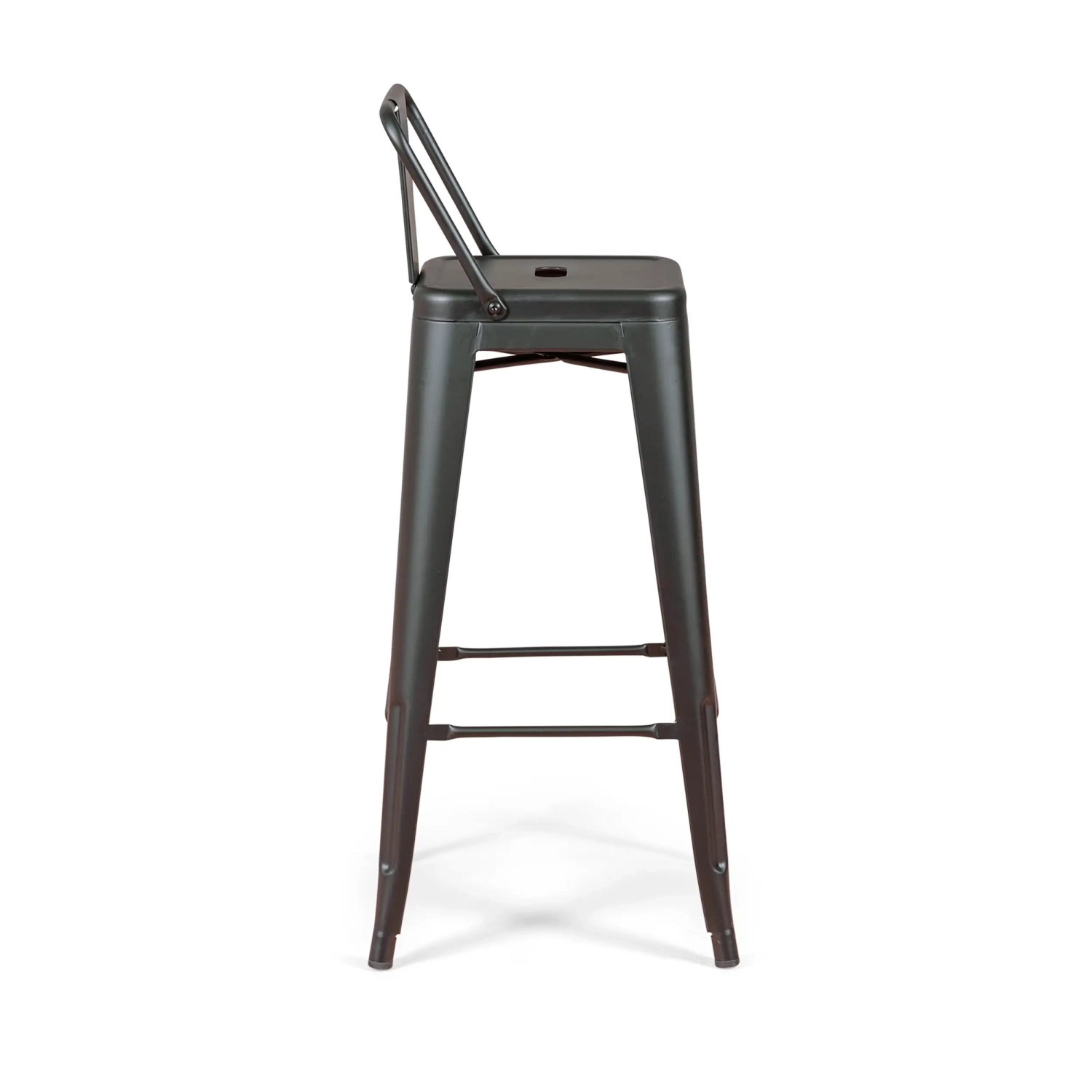 Lot de 4 tabourets de bar industriels « Bistro », hauteur 76 cm - Mueble Design