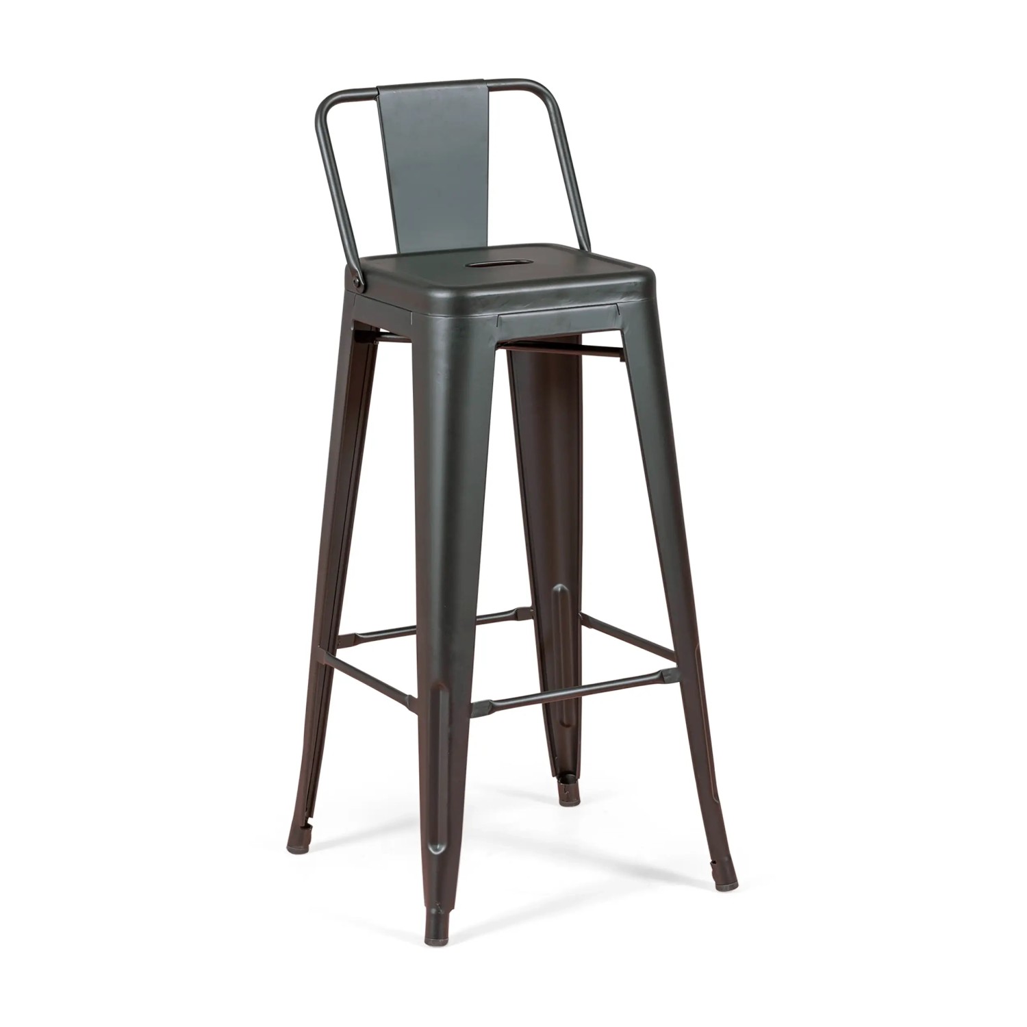 Lot de 4 tabourets de bar industriels « Bistro », hauteur 76 cm - Mueble Design