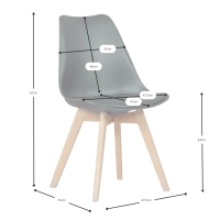 Chaise Tower Verona Transparent - Chaises Design furnmod