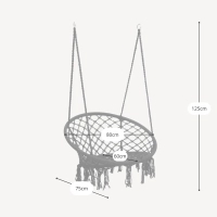 Fauteuil suspendu en coton tressé - Fauteuil suspendu d'extérieur - Meubles Concept