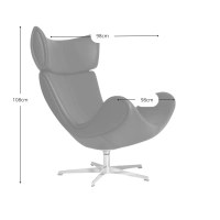 Inspiration Imola Chair avec repose-pieds - Fauteuils Meubles Concept