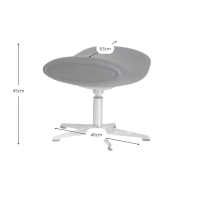 Inspiration Imola Chair avec repose-pieds - Fauteuils Meubles Concept