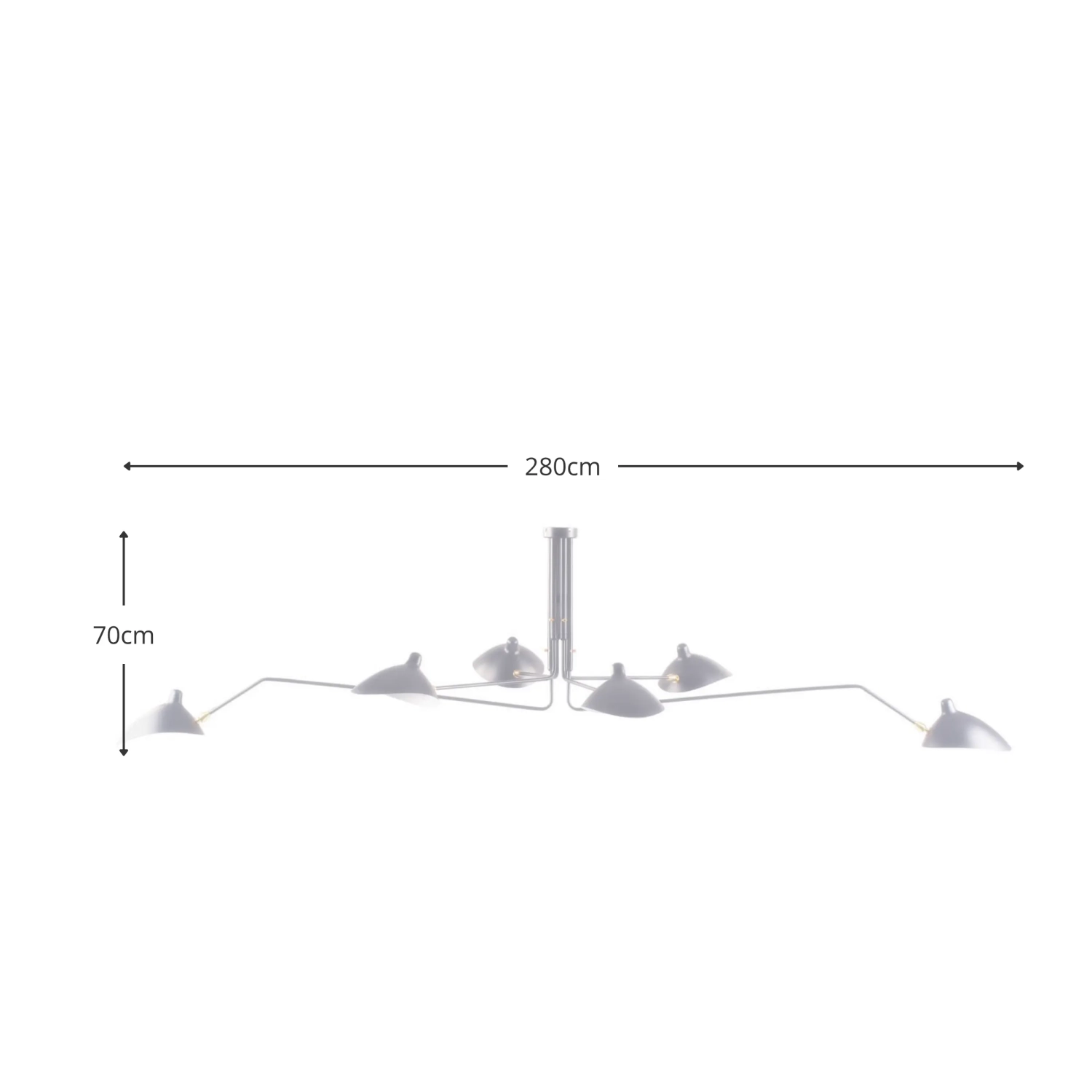 Suspension Inspiration Mouille 6 bras - Plafonniers - Meubles Concept