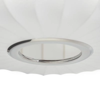Suspension en tissu blanc Ø 45 cm au design segmenté Kyoto