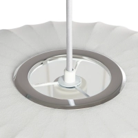 Suspension en tissu blanc Ø 45 cm au design segmenté Kyoto