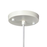 Suspension en tissu blanc Ø 45 cm au design segmenté Kyoto
