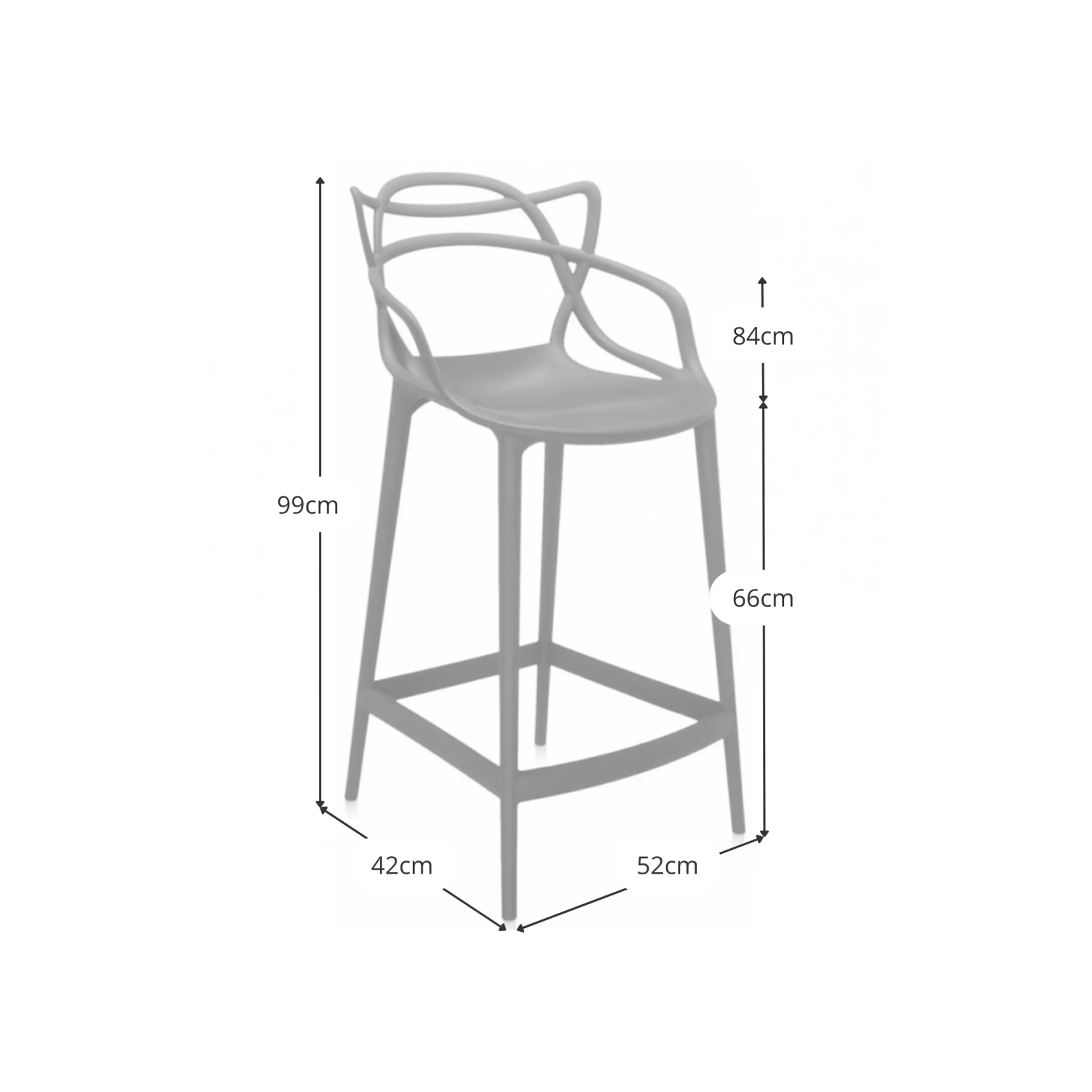 Tabouret Inspiration Masters 68 cm - Meubles Concept