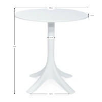 Table de salle à manger ronde en polypropylène (70 cm de diamètre) - Tables d'extérieur design