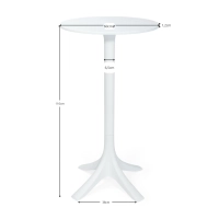 Barcelona Table d'extérieur haute, 60 cm de diamètre - Tables d'extérieur design